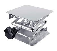 Sollevatore laboratorio 100 x 100mm Alta Qualità In Acciaio Inox Piattaforma di Sollevamento da Laboratorio Altezza Espandibile da 45mm a 160mm Peso Supportato 5 kg