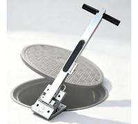 Sollevatore Magnetico Per Tombini, Estrattore Per Coperchi Di Fognature | Forza Di Trazione Magnetica Di 270 Kg, Maniglia Telescopica Da 605 A 1010 Mm, Impugnatura A T, Corpo In Alluminio Da 3,8 Kg