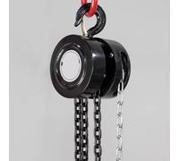 Sollevatore manuale a catena resistente - Gancio girevole a 360° doppio freno a pedale, perfetto per edilizia e sollevamento industriale, capacità di carico affidabile per la sicurezza