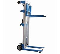 Sollevatore manuale a colonna in alluminio leggero smontabile portatile h.mm.2500 per carichi Kg.181 forche mm.630x570 N1/SPLF