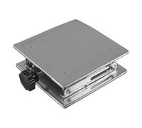 Sollevatore manuale da laboratorio, in acciaio inox, con regolazione dell'altezza di 200 x 200 mm e 85-280 mm, per esperimenti di fisica, chimica e biologia