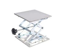 Sollevatore Manuale da Tavolo per Laboratorio in Metallo Inossidabile con per Regolazione Fine Dell'altezza Base Antiscivolo E Piastra di, 20 Cm