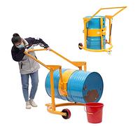 Sollevatore manuale per tamburo, capacità 300 kg, per sollevare, maneggiare, girare e scaricare fusti in acciaio e plastica da 55 galloni