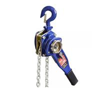 Sollevatore manuale per verricello 0,75 t, 1 t, 2 t, 3 t, tendicatena, resistente blocco a leva portatile per un facile sollevamento e controllo del carico, lunghezza catena 1,5 m, ideale per edilizia