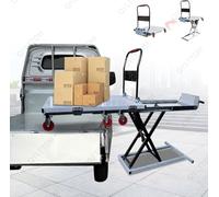 Sollevatore Mobile A Forbice da 1100 Libbre, Tavolo Elevatore Elettrico A Doppia Forbice, Altezza di Sollevamento 38 Pollici, Piedino Manuale con Bloccaggio in Posizione Multipla