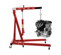 Sollevatore motore 2000 KG, gru per officina, gru a motore, gru pieghevole, altezza di sollevamento 0-2,1 m, quattro regolabili, gru per carichi pesanti
