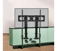 Sollevatore motorizzato per TV, supporto nascosto con telecomando, altezza regolabile, doppio motore, 150 cm, adatto per TV da 55 a 105 pollici, ideale per home theater, design salvaspazio