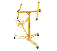 Sollevatore pannelli cartongesso professionale con portata di 68kg e certificato CE. Alzalastre e alzapannelli richiudibile controsoffittature.