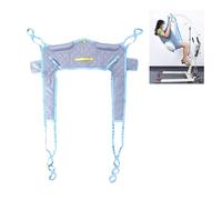 Sollevatore Paziente Imbracatura Toilette,Cintura di Trasferimento per Sollevatore per Paziente Bariatrico,Imbracatura Standard per Sollevapersone con Apertura Comoda per Anziani,Disabili(L)