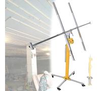 Sollevatore per cartongesso e cartongesso, capacità 50 kg, altezza regolabile, ruote integrate per una facile mobilità, ideale per ristrutturazioni commerciali e domestiche