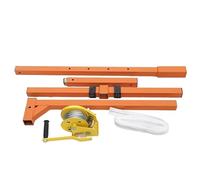 Sollevatore per condizionatore d'aria da esterno, con staffa di sollevamento e verricello manuale, portata 150 kg, 25 m, set completo per un facile montaggio e smontaggio