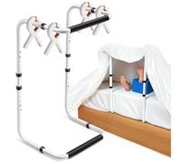 Sollevatore per coperte per piedi, in lega di alluminio, per piedi del letto, altezza regolabile, antiscivolo, supporto per piede, ginocchio, gamba, dita dei piedi, caviglia, recupero post-intervento