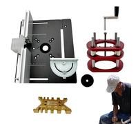 Sollevatore per da banco, kit di sollevamento manuale, di sollevamento per smussatura del router, di sollevamento manuale con inserto per da tavolo, piastra di base per