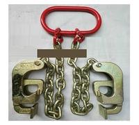 Sollevatore per fusti, Imbracatura a catena Gancio for morsetto sospeso con clip for sollevatore for fusti a 2 artigli da 1 tonnellata(40020030)