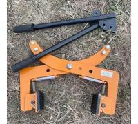 Sollevatore per lastre di pavimentazione in acciaio, morsetto per pietra resistente con doppia maniglia per sollevare blocchi di cemento, 4-18 cm