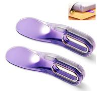 Sollevatore per materassi e lenzuola, sollevatore ergonomico a cuneo per un facile cambio delle lenzuola, riduce la tensione alla schiena e risparmia tempo quando si fa il letto (viola x 2 pezzi)