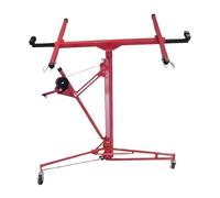 Sollevatore Per Pannelli Alzalastre Per Cartongesso Professionale Con Certificato CE Portata Di 68 Kg Pieghevole Regolabile In Altezza XXL 140-350 cm Altezza Di Lavoro Alzapannelli Rosso