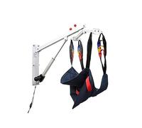 Sollevatore per pazienti a parete con dispositivo di supporto per il trasferimento tramite imbracatura, sollevatore elettrico portatile per pazienti disabili, anziani e disabili, con maniglia di contr