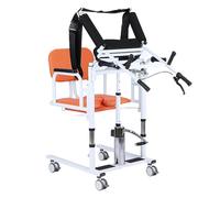 Sollevatore Per Pazienti,Sollevatore Paziente Idraulico,Sedia Elettrica Per Il Trasferimento Dei Pazienti,Sollevatore Elettrico Mobile,Sollevatore Elettrico Portatile Per Trasferimento (Orange, A)