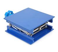 Sollevatore per piattaforma sollevamento laboratorio Resistente alla corrosione regolabile Sollevatore pantografo alluminio elettrolitico blu Sollevatore 100 x 100 mm