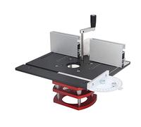 Sollevatore per router con piastra superiore, base di sollevamento per lavorazione del legno, scanalatura, smussatura, piano d'appoggio, funzionamento manuale, robusto kit di sollevamento per router