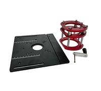 Sollevatore per router per motori di diametro 65 mm - Router per legno con base ad immersione con inserto in alluminio per fresatrice da tavolo, banchi da lavoro per lavorazione del legno, strumenti