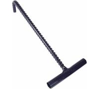 Sollevatore per Tombini in Acciaio Tipo T, Gancio per Impieghi Gravosi, Strumento di Sollevamento Mobile per Tombini Fognari, Filettato Antiscivolo, 12mm, 35cm/13.8in
