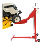 Sollevatore per trattorini da 204 kg, sollevatore regolabile con 2 ruote e design allungabile per tagliaerba fino a 126 cm di lunghezza