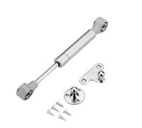 Sollevatore pneumatico for porta dell'armadio da cucina 2 pezzi | Supporto for cerniera for mobili con montanti in vetro con telaio in alluminio e molla a gas idraulica(Silver)
