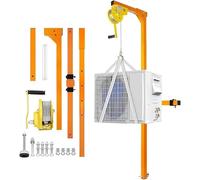 Sollevatore portatile per condizionatore d'aria - Supporto manuale pieghevole per una facile installazione dell'unità esterna, adatto a unità da 1 a 3 HP, resistente, regolabile, design salvaspazio