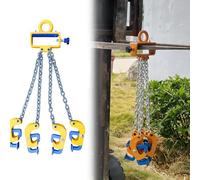Sollevatore resistente del tamburo del carrello elevatore con l'imbracatura della catena e il morsetto del barilotto, pinze industriali per i tamburi d'acciaio e della plastica