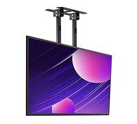 Sollevatore TV Elettrico - Supporto per TV a Schermo Singolo a Doppio Palo ad Altezza Regolabile, Staffa per Montaggio TV a Soffitto Telescopico Inclinabile, Adatto a TV a Basso Profilo da 60-100