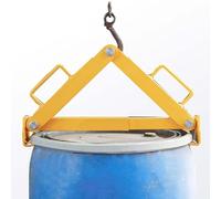 Sollevatore verticale per fusti in acciaio e plastica da 30-55 galloni - Spandiconcime a gancio per canna resistente - Morsetto di sollevamento resistente per tamburo