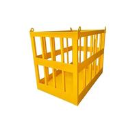 Sollevatori a forbice Piattaforma di lavoro capacità Gabbia sicurezza Binari aerei Costruzione in acciaio for impieghi gravosi Tavolo elevatore