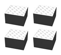 Sollevatori in pelliccia nera resistente, 4 rialzi di supporto per tavoli, letti e pellicce, capacità di carico fino a 500 kg (50 x 50 x 10 mm) - Migliora l'arredamento della tua casa!