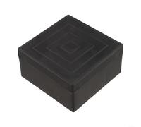 Sollevatori per mobili in plastica, 9,5 cm, riduzione del rumore | Rialzo da 9,5 cm, ammortizzante, protegge pavimenti in legno, facile da impilare, costruire (nero-5 cm)