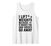 Sollevo Pesi perché Fa Andare Via Le Voci Tristi Canotta