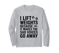 Sollevo Pesi perché Fa Andare Via Le Voci Tristi Maglia a Manica