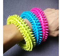 Sollievo dallo Stress Agitazione Bracciale Bracciale Spiky Sensoriale Giocattolo per L'autismo Anello di Messaggi Silenziosi
