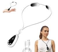 Sollievo linfatico Collo,Massaggiatore per il collo, Massaggio al collo riscaldato, 6 modalità di massaggio portatile del collo intelligente con calore, massaggio al collo cervicale e rilassamento