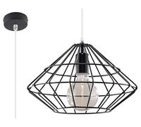 Sollux Lighting Umberto lampada sospesa 1x60 W nero SL.0294