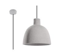 Lampada a Sospensione Bianco Calcestruzzo Design Salotto Ess Camera Luce Cupola [EEK: Non valutato]