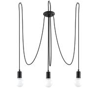 Sollux Lighting Edison lampada sospesa 3x60 W nero SL.0370