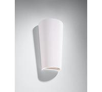 SOLLUX Lampada Da Parete Lampada Da Parete SAMIR Lampada Da Parete In Ceramica Lampadina A LED Geometrica Minimalista Installazione Facile Colore Grig