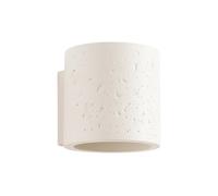 SOLLUX lighting Applique da Interno - Lampada da Parete Cemento - 1 Paralume - Lampada LED Lampadina - Beige Orbis