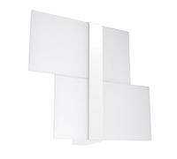SOLLUX lighting Applique da Parete Interno - Lampada da Parete - 1 Paralume - Lampada LED - Bianco Massimo