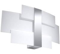 SOLLUX Steel Lighting Lampadina LED Design Paralume Minimalista Facile Installazione Lampada Da Parete Celia Chrome