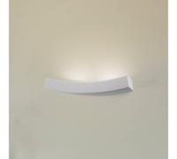 SOLLUX LIGHTING Applique Lino in ceramica, forma ricurva SOLLUX LIGHTING
