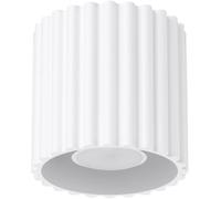 SOLLUX lighting Lampada da Soffitto - Faretto da Soffitto in Alluminio - 1 Paralume - Lampada a LED - Aura Bianca