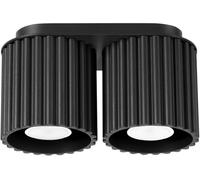 Sollux Lighting Aura lampada da soffitto 2x10 W nero SL.1785